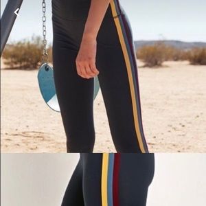 Spiritual Gangster Striped Legging Sports Bra Set